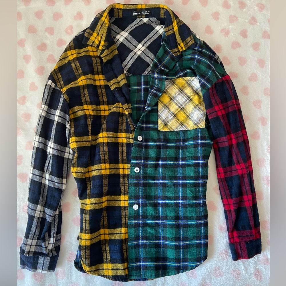 multi-color flannel